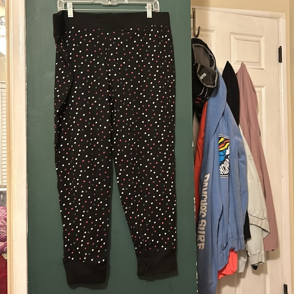 Polka Dot Thermal Joggers - Picture 2 of 4